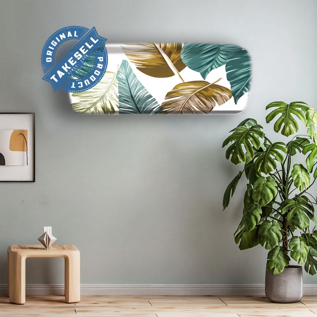 Muted Tropical Foliage AC Cover