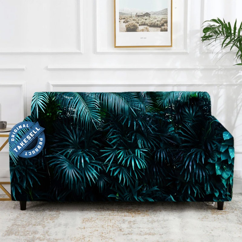Tropical leaves China Print Sofa Cover