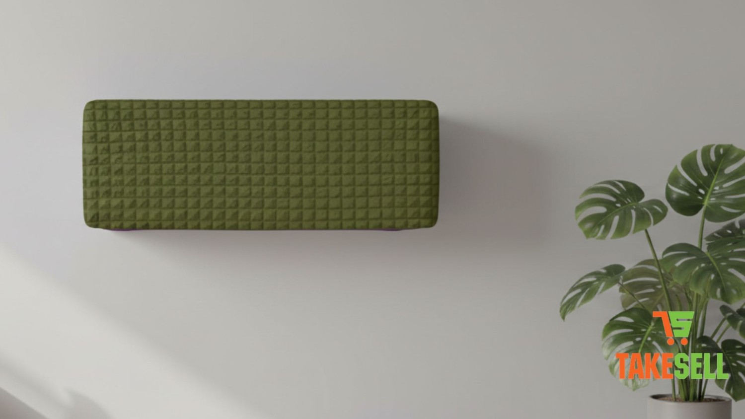 Olive Green Turkey Textured AC Cover