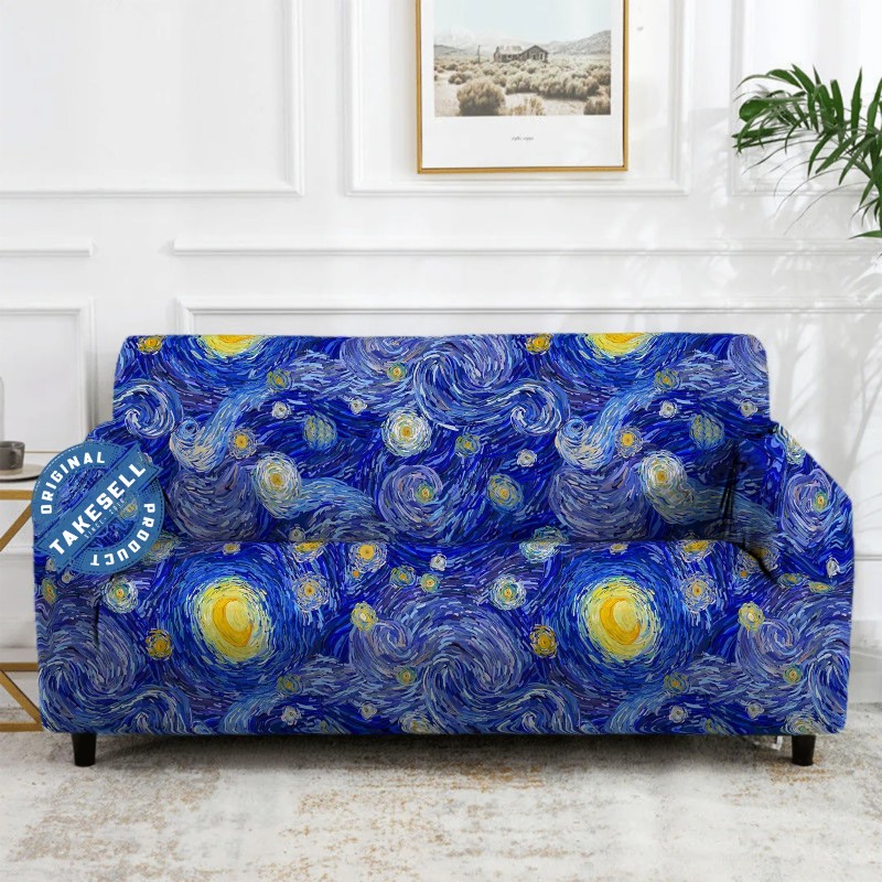 Dreamy Blue Magic Print Sofa Cover