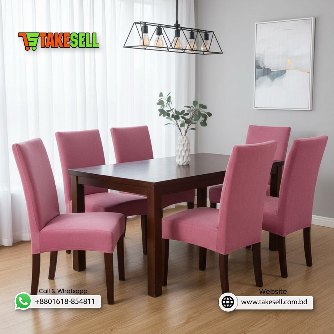 pink color velvet chair cover