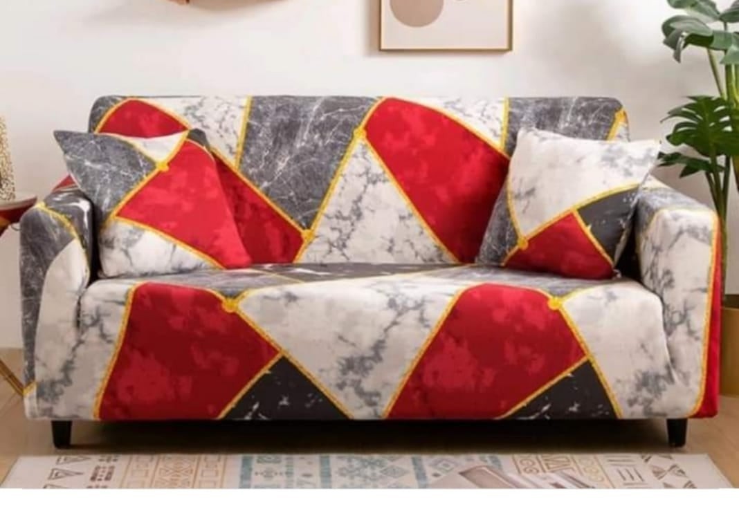 Sofa Cover 2+1 Seater, fabric- China Digital Print