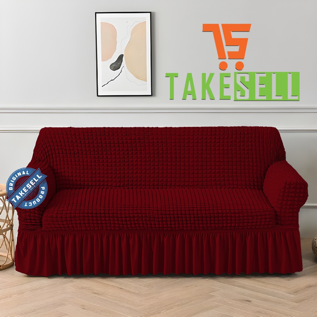 Maroon Turkey Sofa Cover