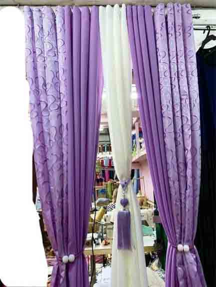 3D Digital Multicolor Printed Curtains