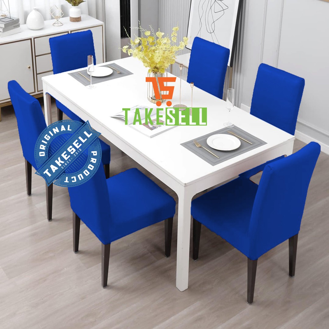 China Solid Fabrics Royal Blue Chair Cover | Vibrant & Durable