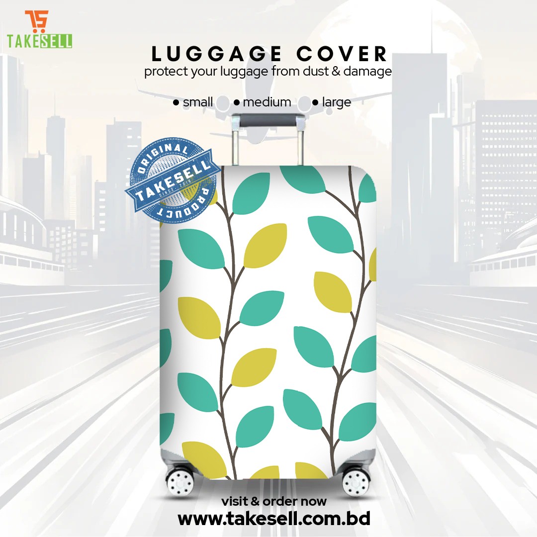 Minimalist Spring Vine Luggage Cover