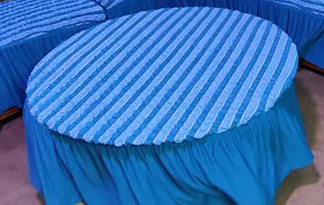 Stitch spandex turkis t-table cover