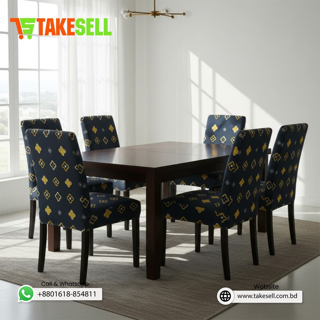 Quatrefoil Bloom Dining Chair Cover 4pcs