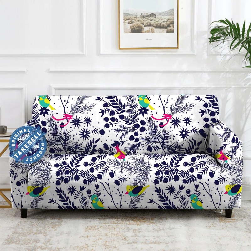 Winter forest with birds pattern China Print Cover