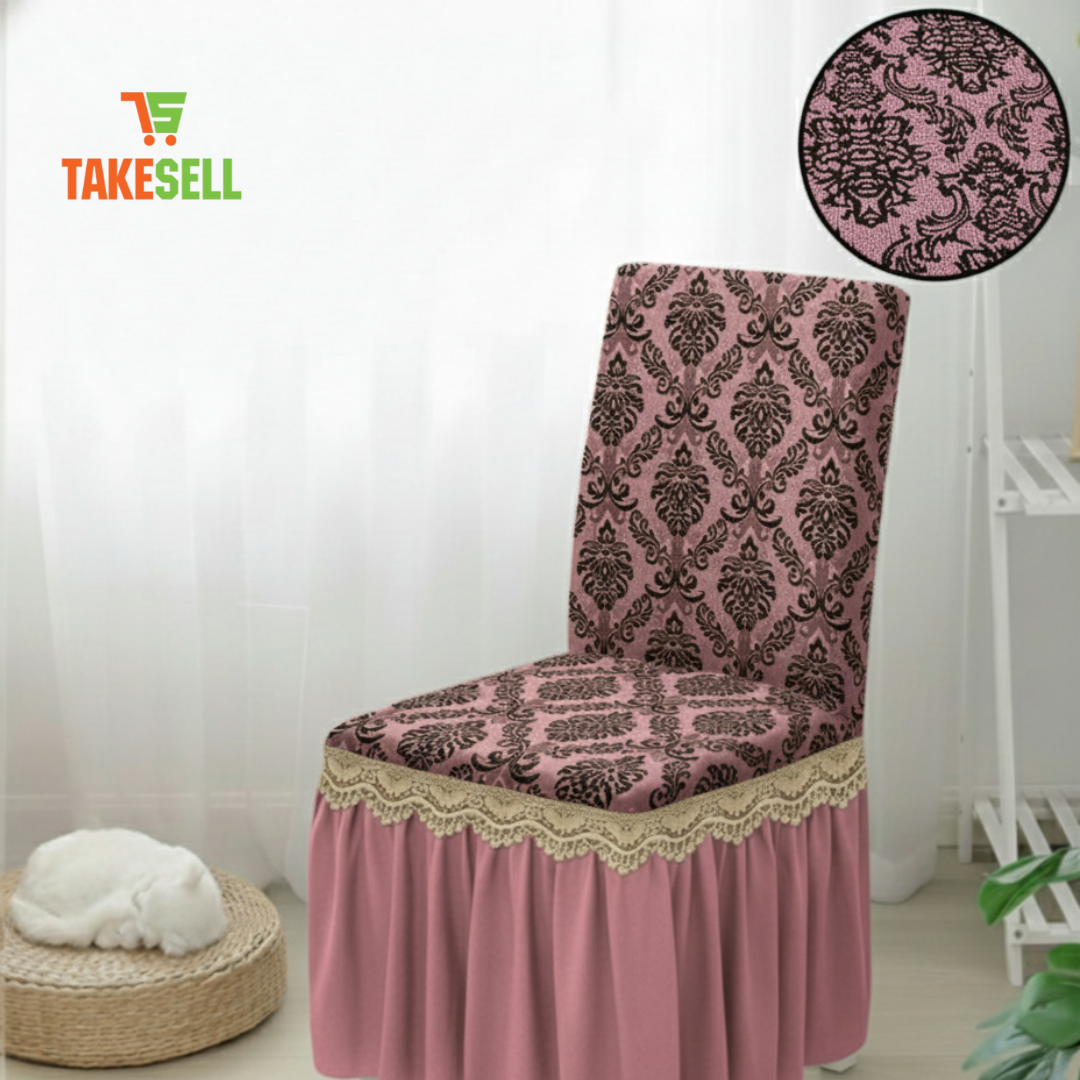 Victorian Scroll Jacquard Chair Cover