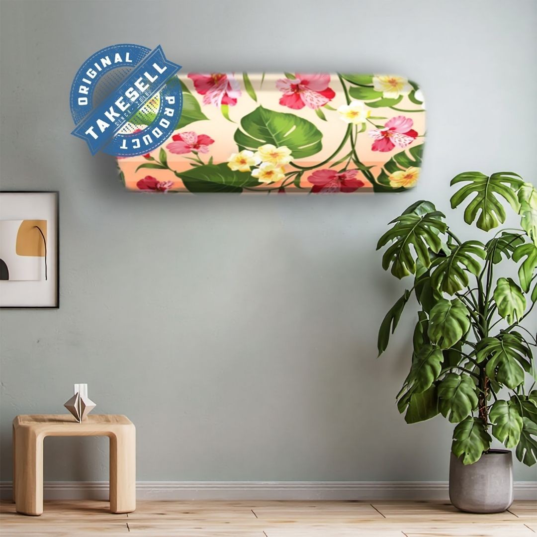 Soft Tropical Hibiscus AC Decal