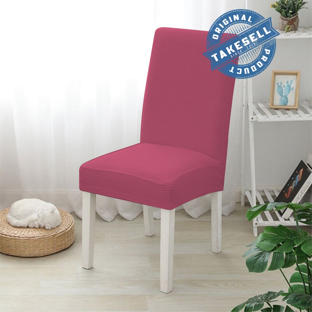 Blush Rose Pink Honeycomb Chair Cover