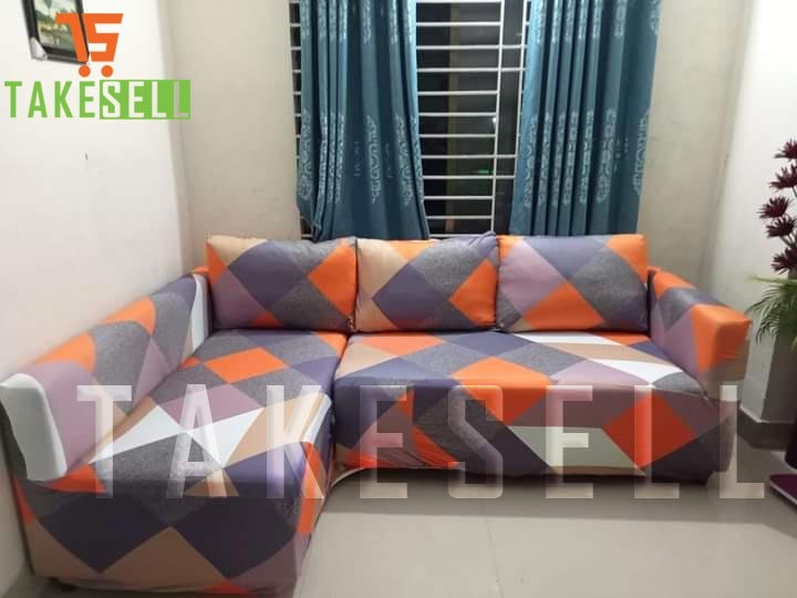 China Printed Sofa Cover in Bangladesh