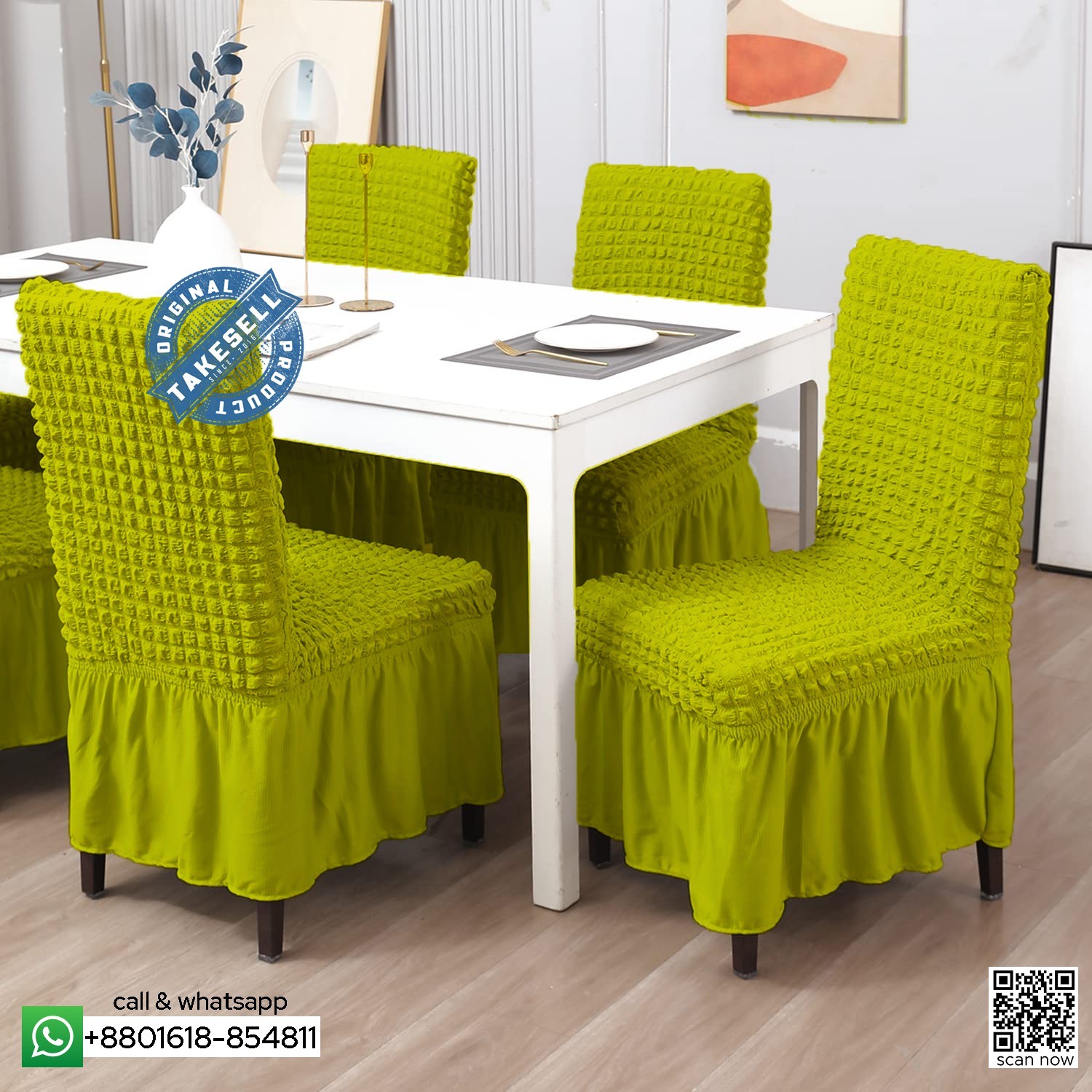 Turkey Lemon color Chair Cover