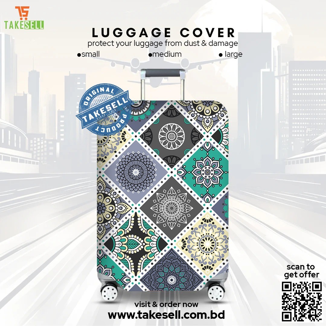 Floral Pattern China print Luggage Cover