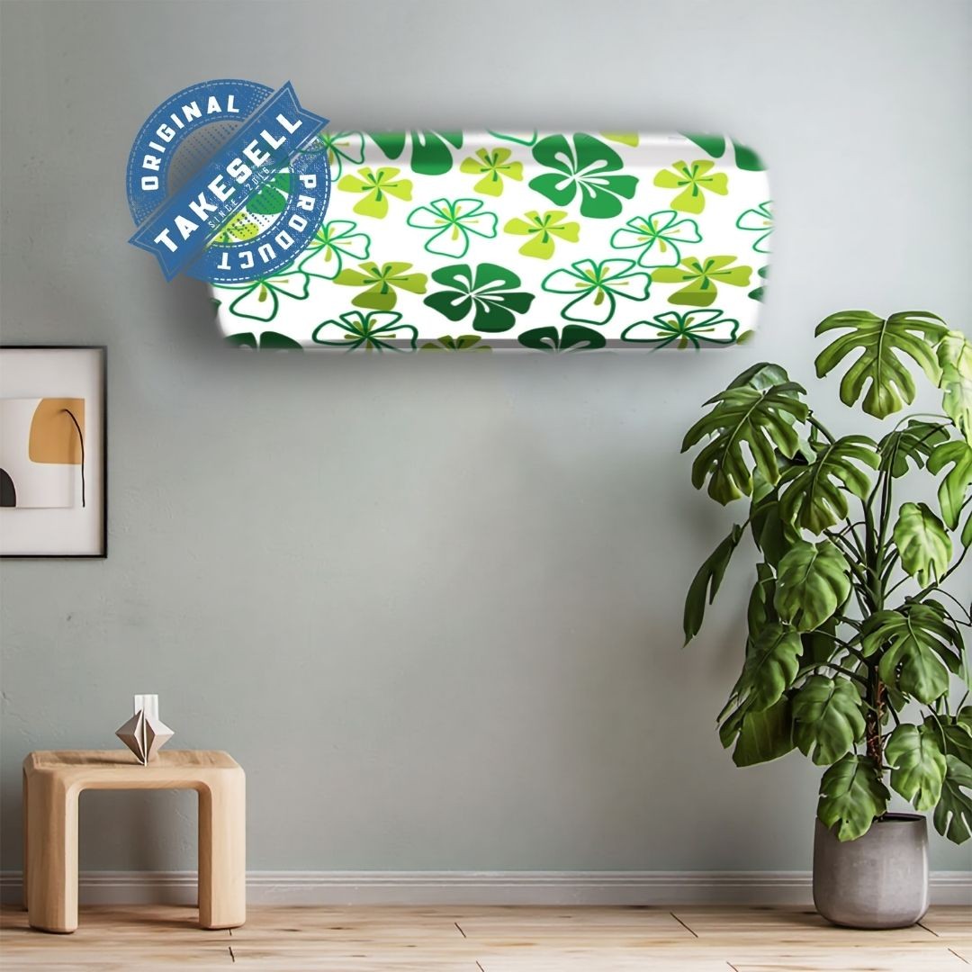 Tropical Green Hibiscus AC Cover