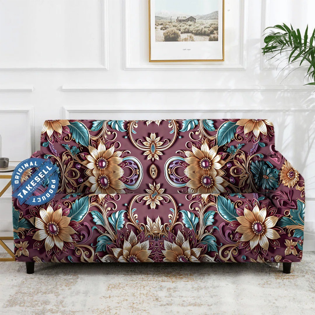 Lavish Bloom Sofa Cover