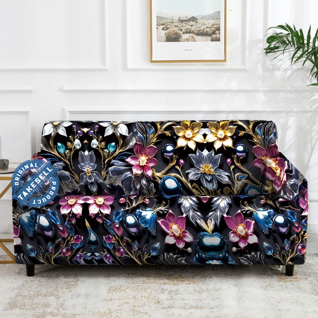 Midnight Garden Sofa Cover